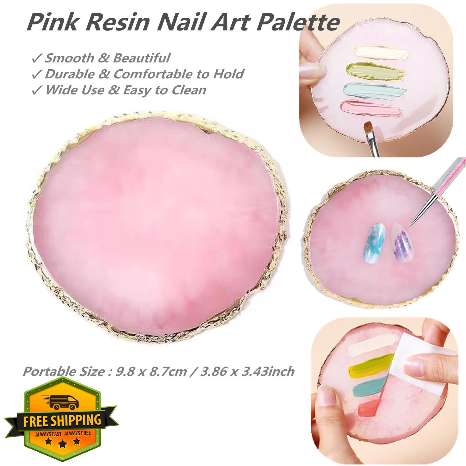 FULINJOY 21pc Nail Art Brush Set and Palette