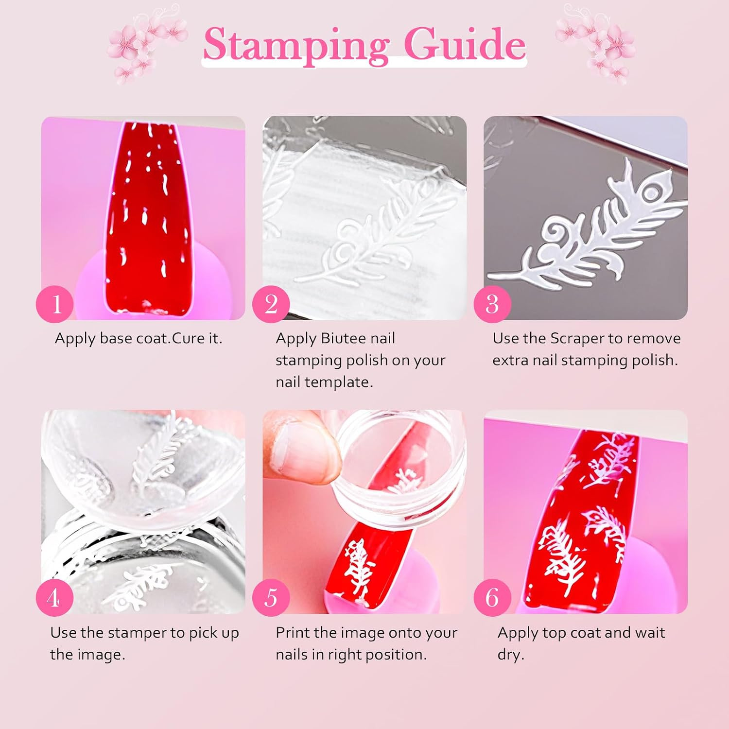 Nail Stamping Polish 12 Colors 6ML for Stamping Plates Air Dry with Gift Box