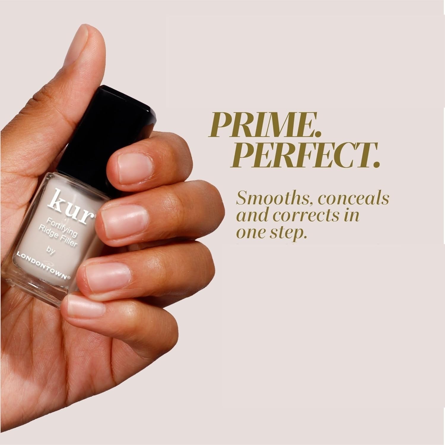 kur 0.4 fl oz Nail Ridge Filler – Perfecting Base to Strengthen and Smooth Nails