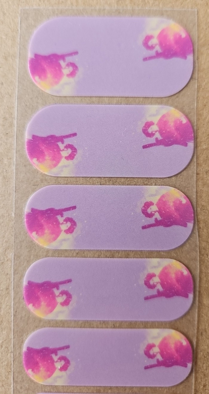 JAMBERRY REBEL PRINCESS HALF SHEET NAIL WRAP STAR WARS VOLUME 1 VOLUME 2