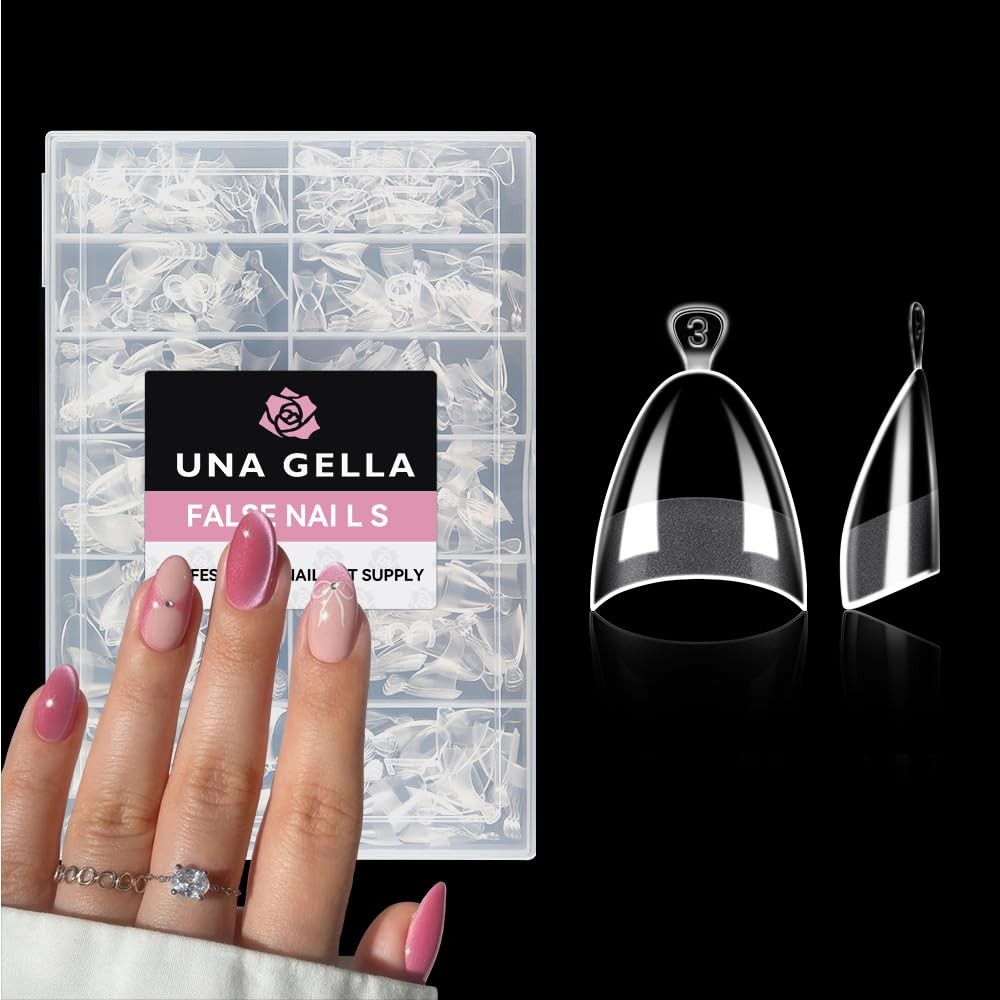 UNA GELLA Super Strong Nail Glue for Press On Nails: 20g, Soft Gel Tips No Lamp