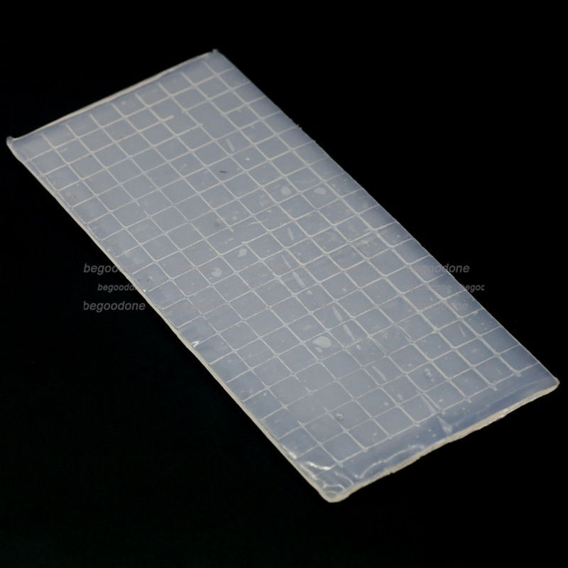 Reusable Adhesive Clay White Tack Strip Squares Plastic DIY Nail Tips Sticky