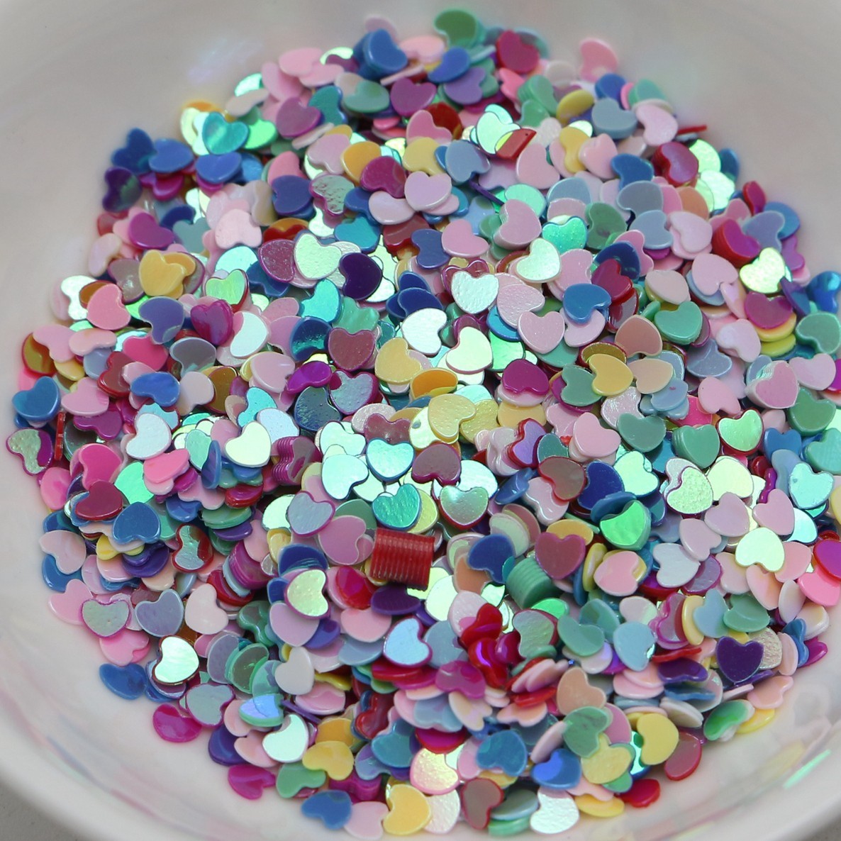 50 Gram Mixed Color Heart Sequins Sequins Loose Tiny 3mm Nail Art Tips Crafts