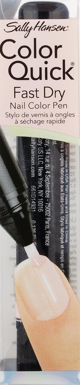 Sally Hansen Color Quick Fast Dry Nail Color Pen 01 Clear Opa! 0.135 fl oz