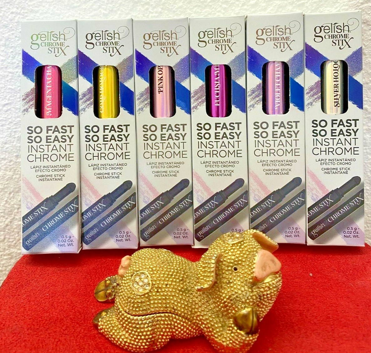 Gelish Chrome Stix All-In-One Pen Applicatior 0.02oz-Full set 6pcs