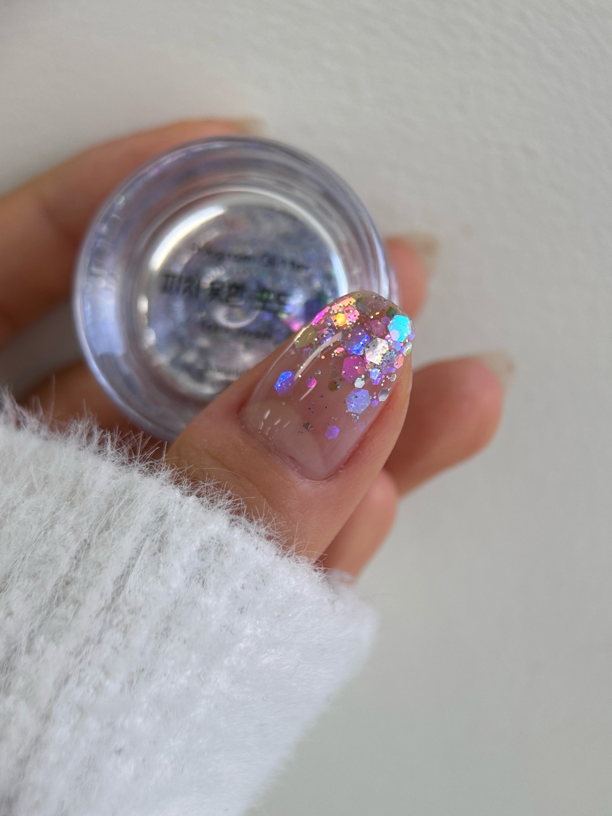 Bonnie B Peach Fruits Hologram Glitter Nail Art Aurora Effect 4 Colors K-Beauty