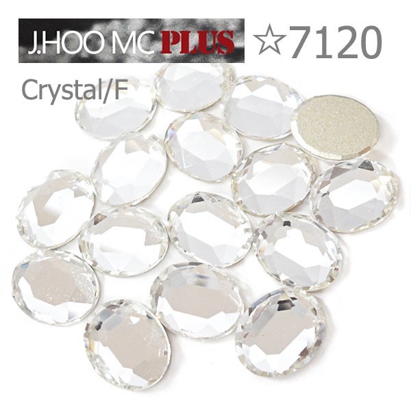J.HOO Crystal 7120 Oval Flat Back Rhinestones 10×8mm Nail Art (8pcs)