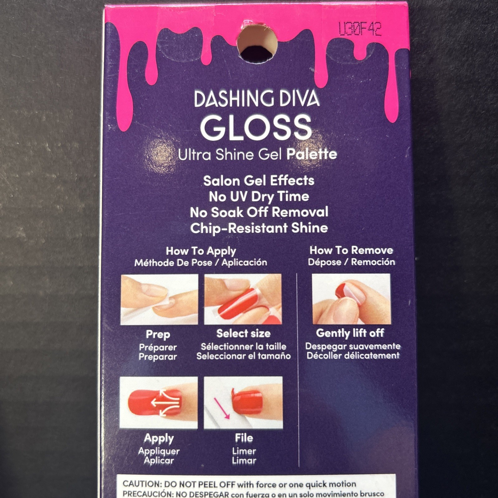 Dashing Diva Gloss 32 Gel Nail Strips Set/4 Pkgs NEW