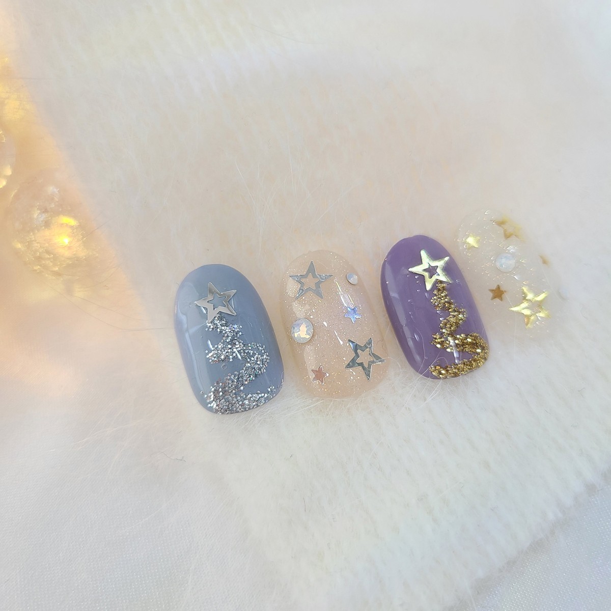 Bonnie B Wedding Nail Glitter Peach Gold Pearl Shimmer Fine Nail Art Powder