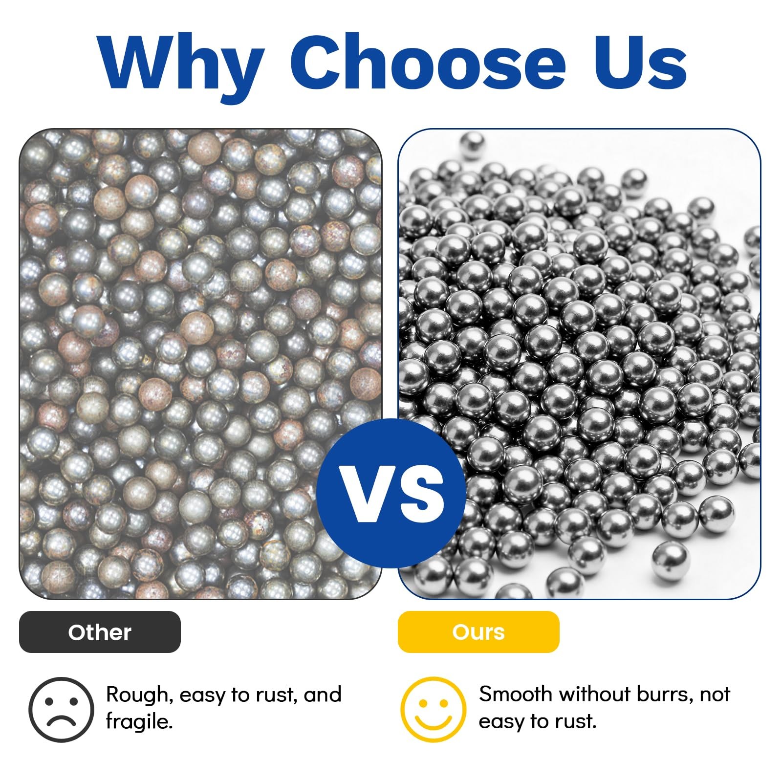 840 Pcs Stainless Steel Bearing Balls, Metric Precision Bike Ball Bearings, A…