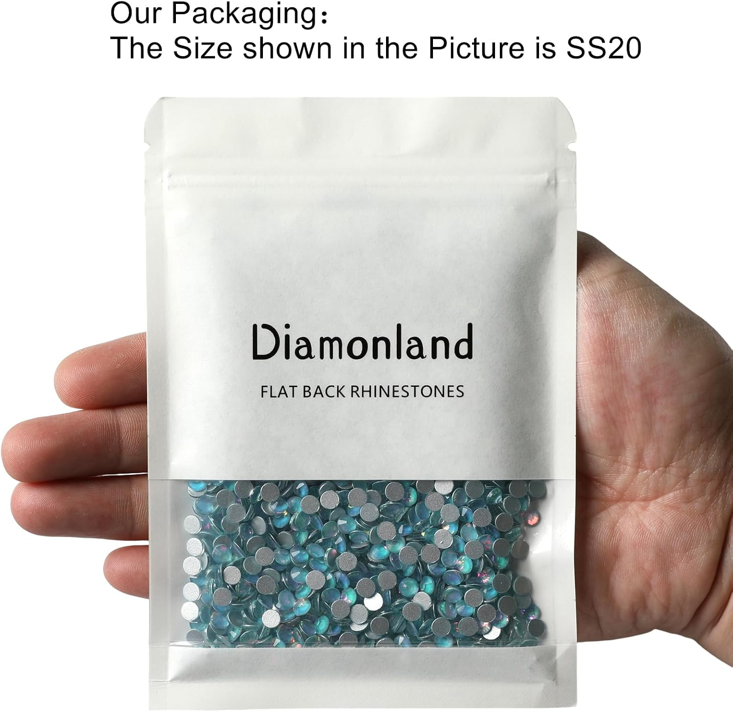 Flatback Glass Crystal Rhinestones Rounds Gems for Bedazzling Nails Art Crafts D