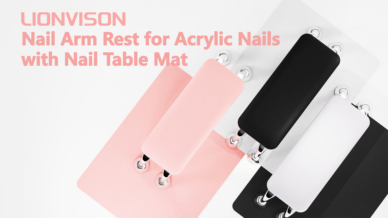 Acrylic Nail Arm Rest Cushion with Table Mat – Soft Microfiber Hand Pillow for N