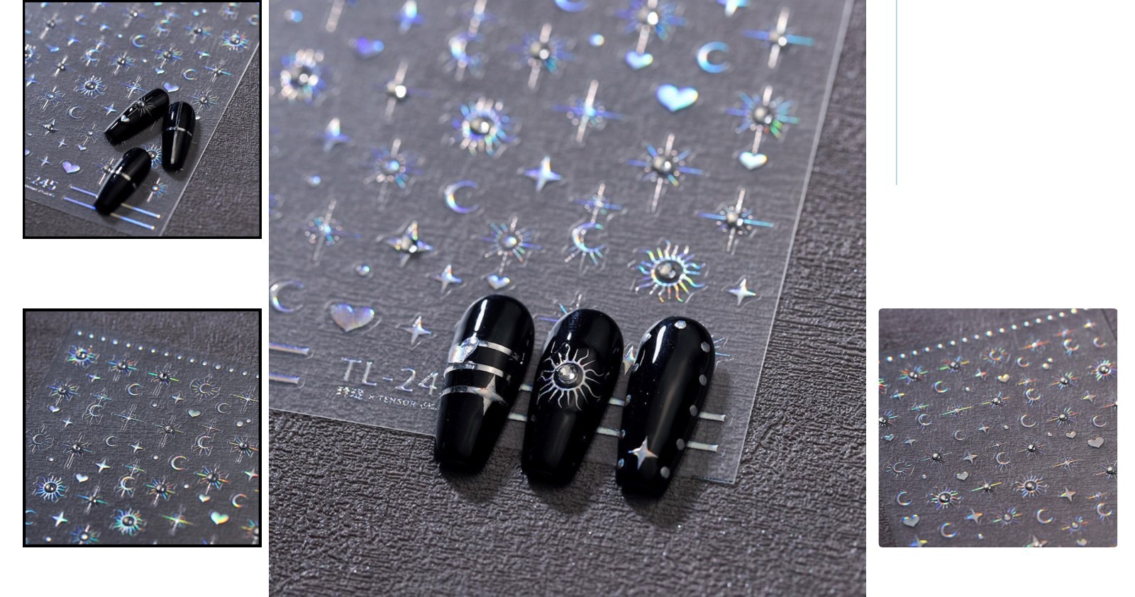 Self-Adhesive 5D Nail Stickers – Durable Rhinestone Designs for Women & Girls