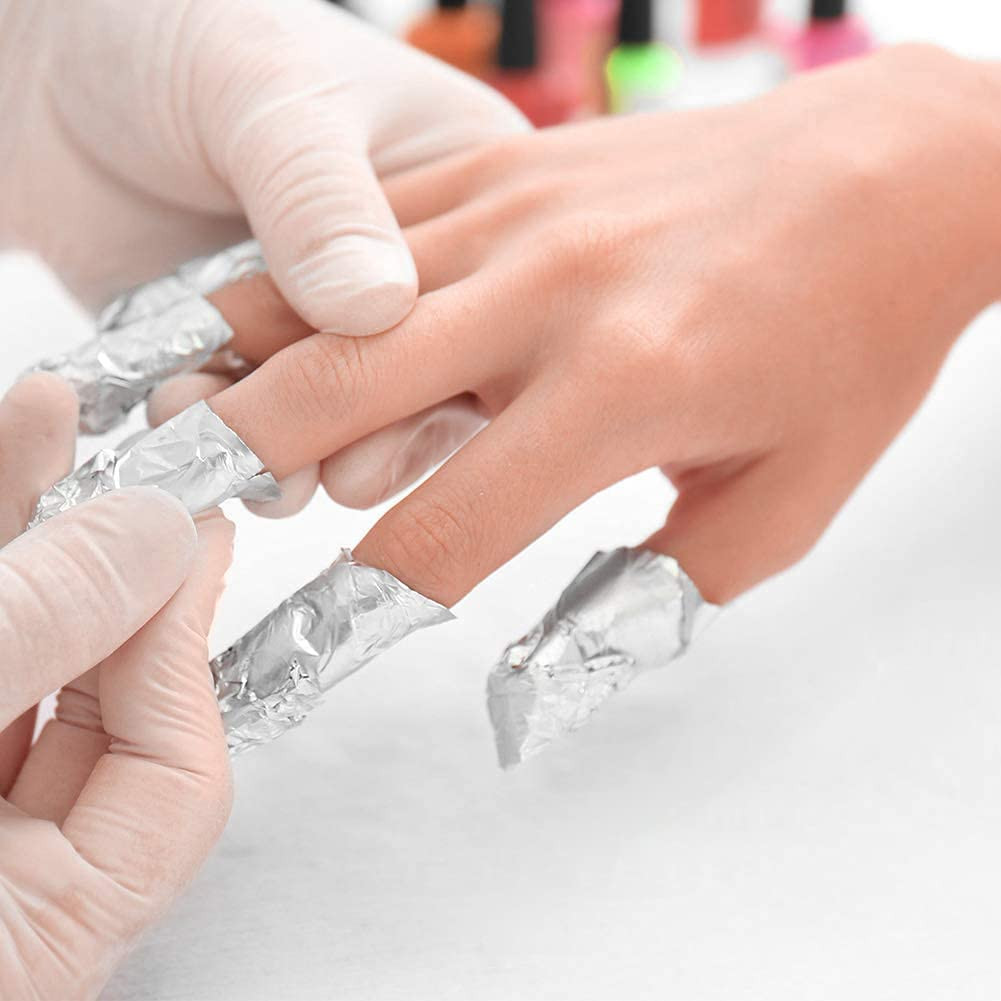 200Pcs Nail Polish Remover Nail Foil Wraps Nail Gel Remover Soak off Foils
