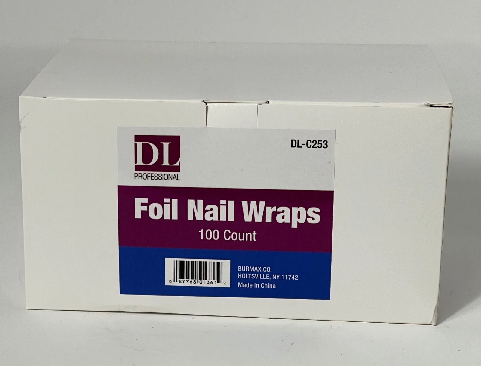 DL-C253 Foil Nail Wraps Art Soak Off Gel Polish Remover Cleaner 100 Count
