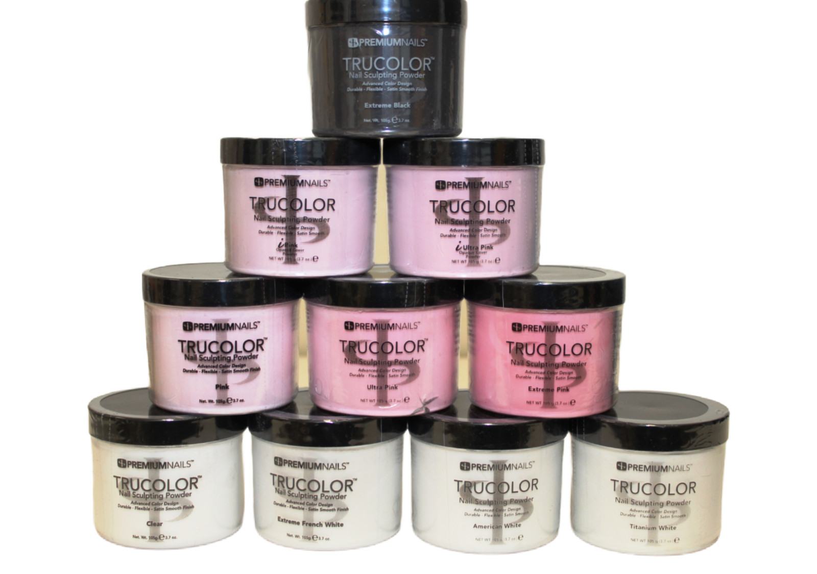 Premium Nails – Manicure Pedicure Nail Acrylic Powder – 3.7oz/105g Choose Color