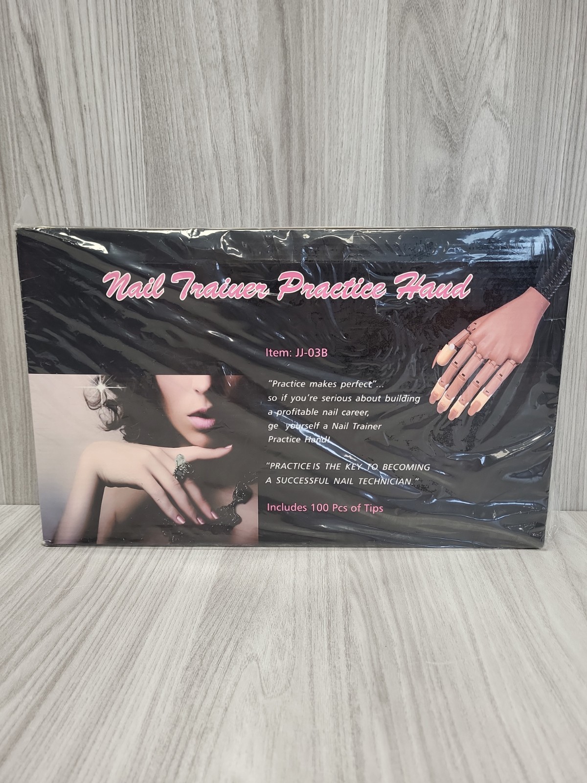 Nail Trainer Practice Hand Flexible Inc 100 Tips. PB2005745