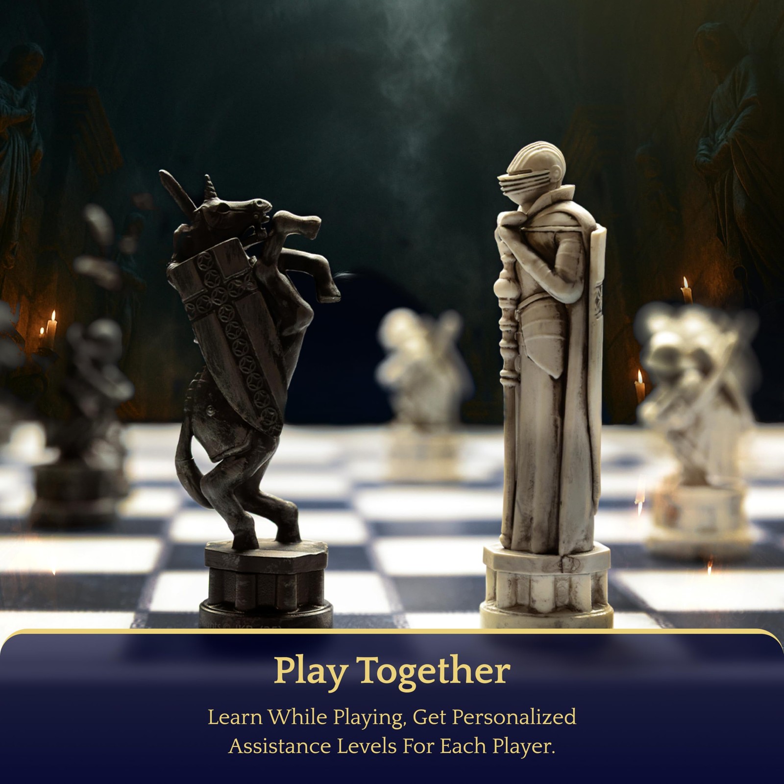 Harry Potter Electronic Chess Board Game. Standard (35mm x 35mm square size)