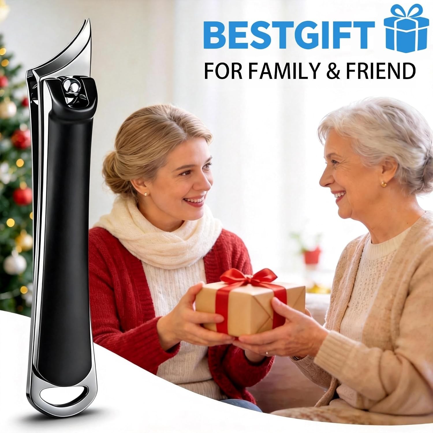Upgraded Slanted Ingrown Toenail Clippers for Men Women Seniors, Sharp Stainl…