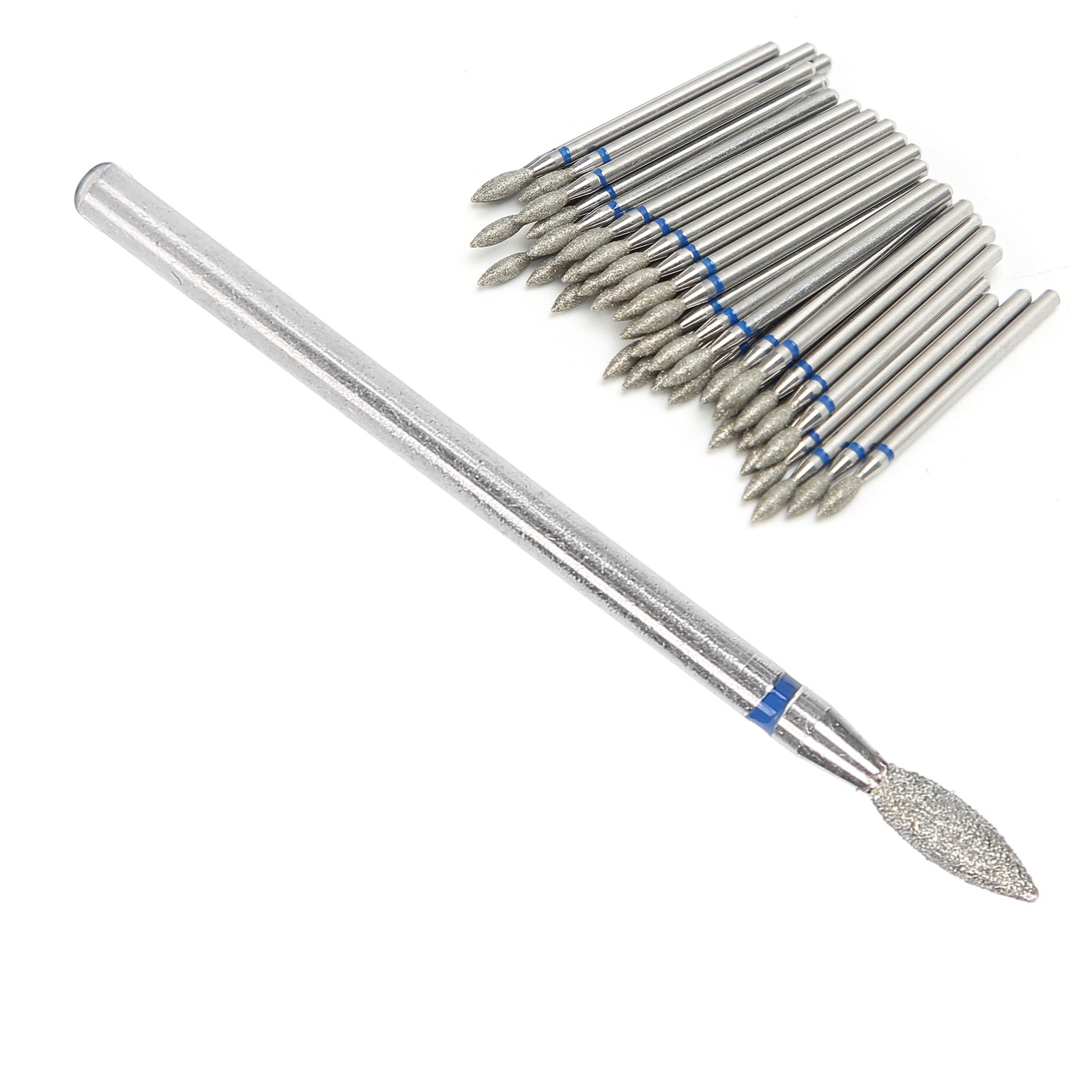 50pcs Nail Drill Bits Polishing Grind Head Manicure Tool (M-2.7mm)