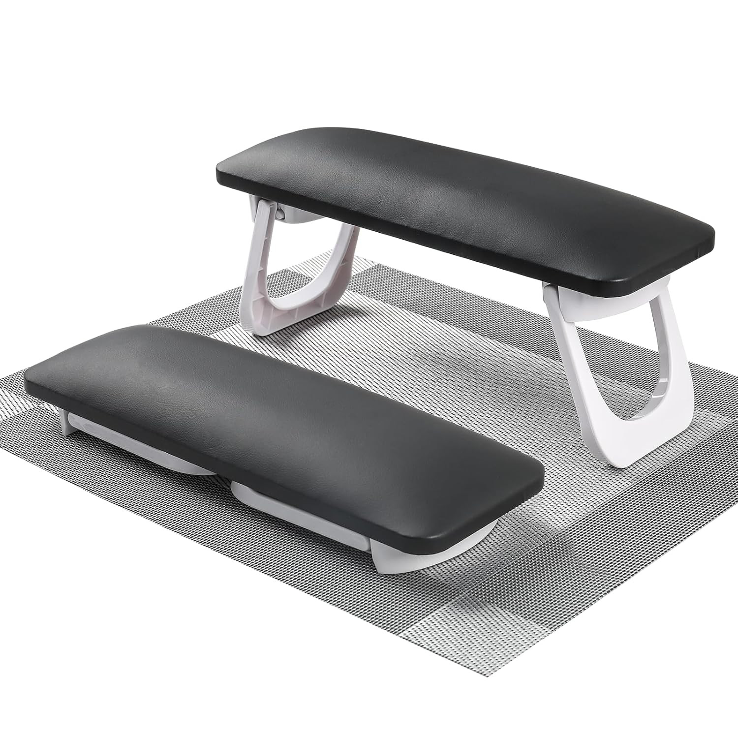 ANGNYA Nail Arm Rest for Nails Tech, Foldable Hand Stand for Nail Tech with PVC