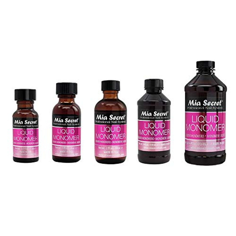 Liquid Monomer 8 Oz. Professional Acrylic Nail System – MMA FREE – Made in the U