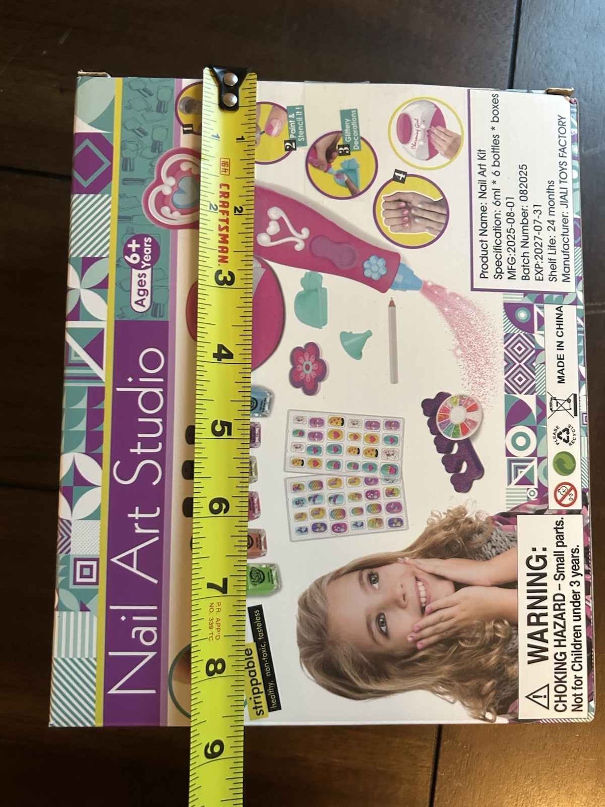 Nail Art Studio Girls Nail Polish Kit Ages 6+