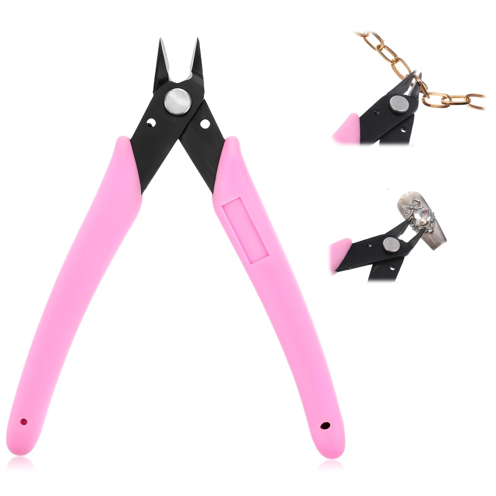 Rhinestone Remover, Pink 5″ Remover Nipper, Metal Nail Art
