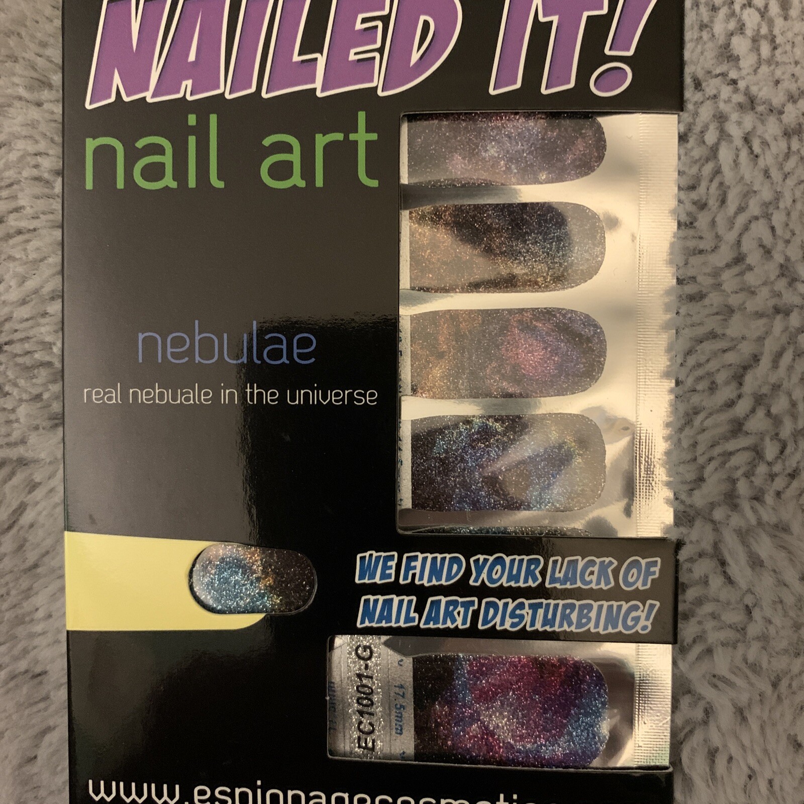 Espionage Cosmetics Nailed It Nail Art Nail Wraps – Nebulae