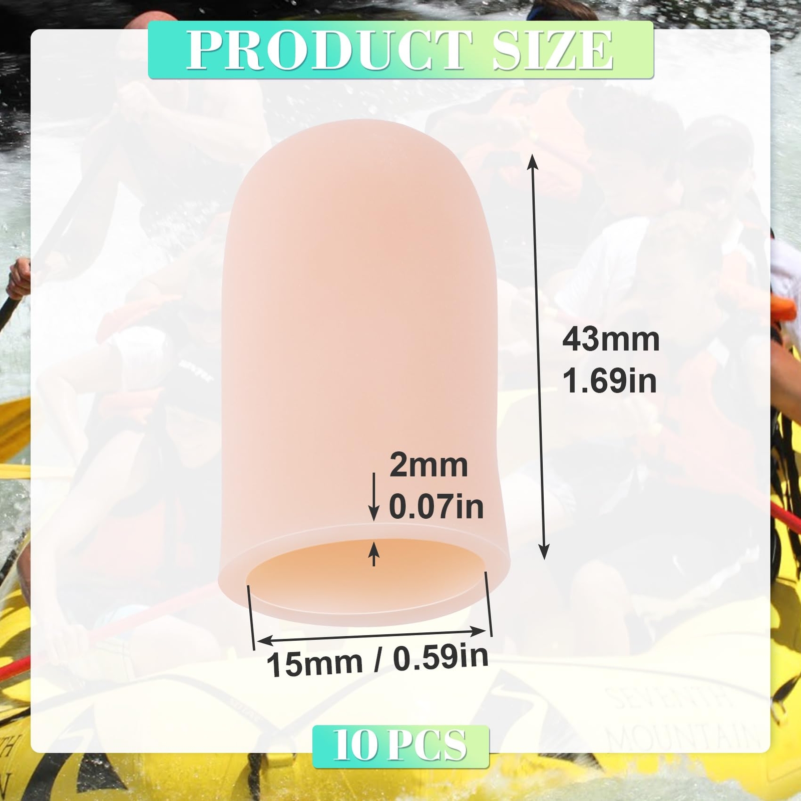 10 Pcs Gel Finger Cots Flexible Finger Cap Covers Thumb Support Protector