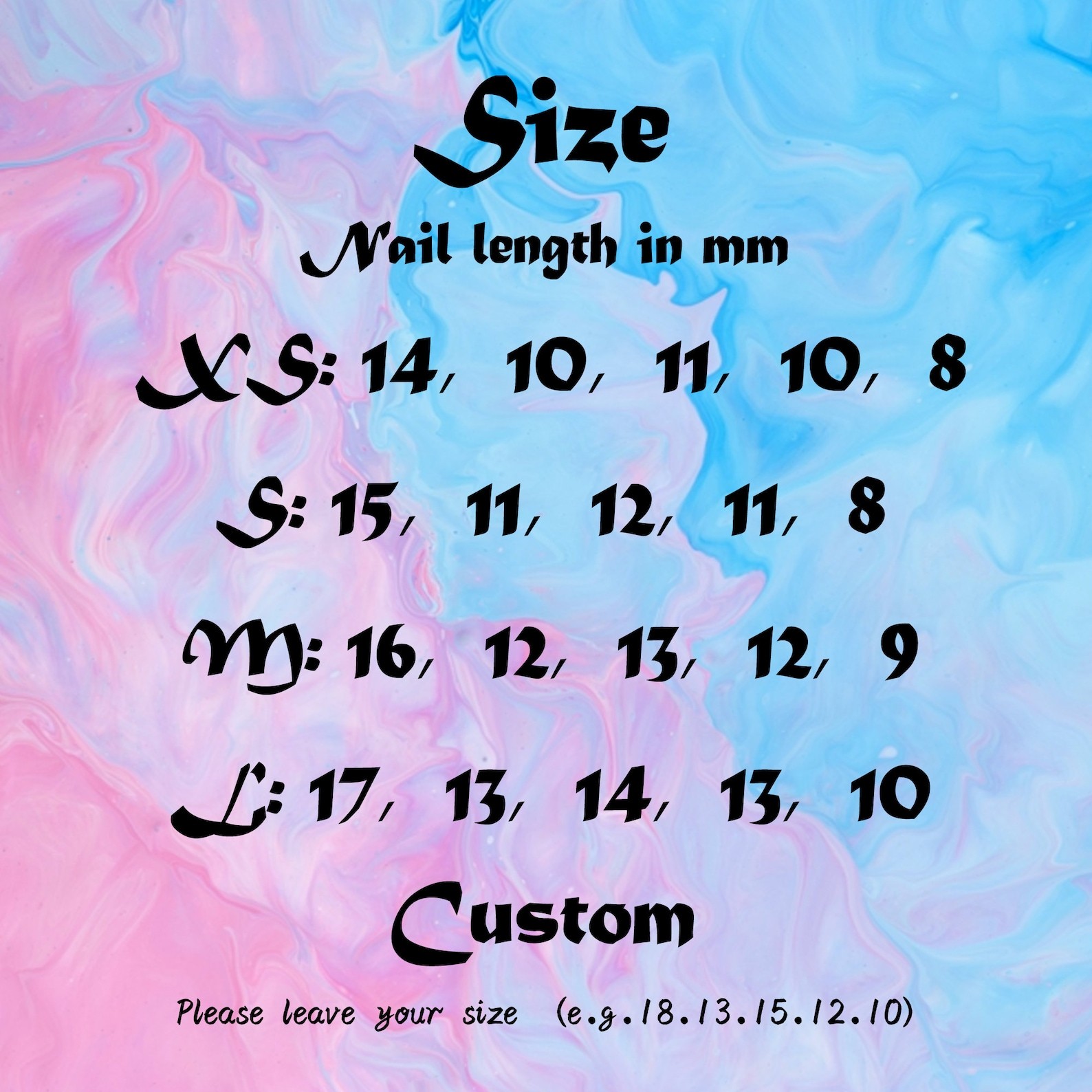 Handmade Pink Blue Gradient Goldfish Lotus Bubble Long Stiletto Press on Nails