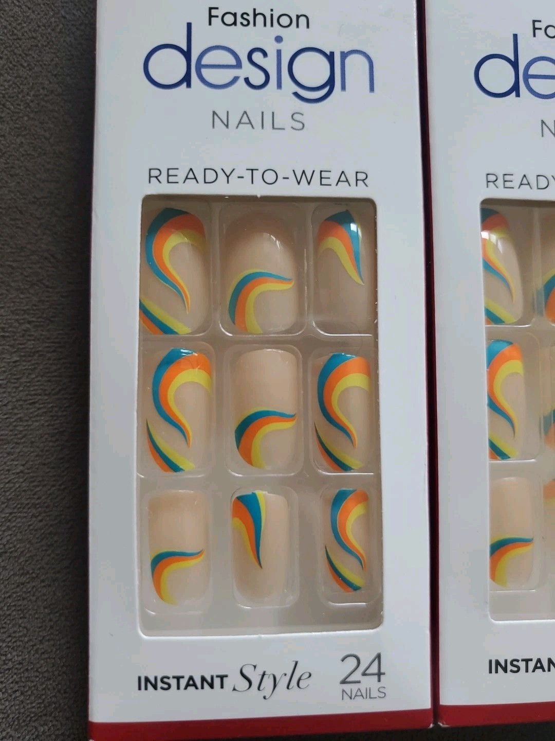 4X Kiss Fashion Design Nails Medium DGDN45RF Speak Now