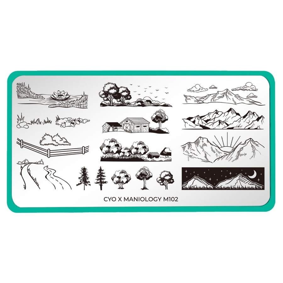 M102 Cyo X Maniology Design Contest The Great Outdoors Nail Stamp Plate HTF