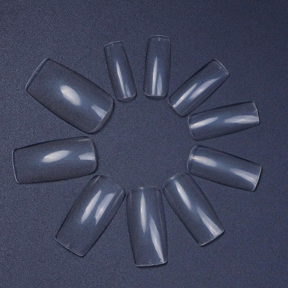 500pcs False Acrylic Nail Tips Nails Half French False Nail Art Tip Manicure Tip