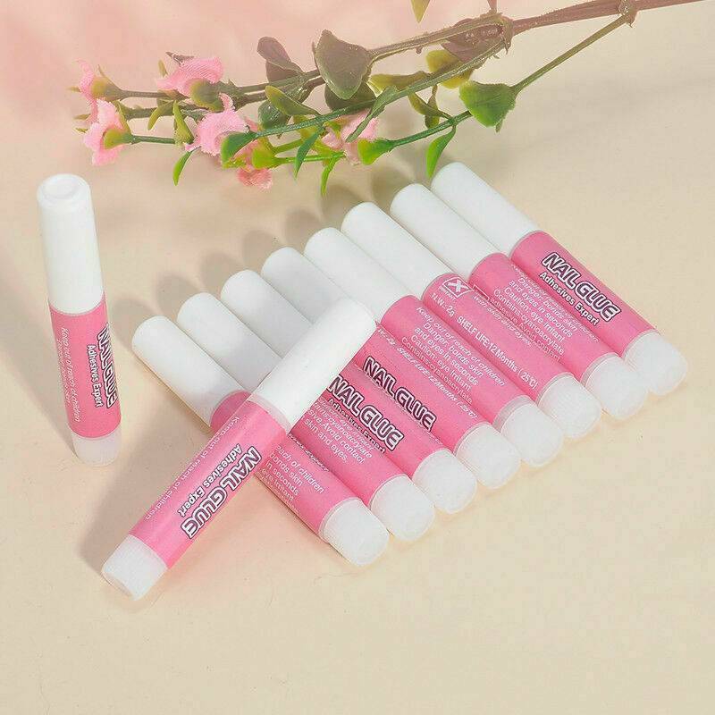 10 PCS Nail Tip Glue Super Bond For Acrylic Nails Strong Adhesive Manicure Tools