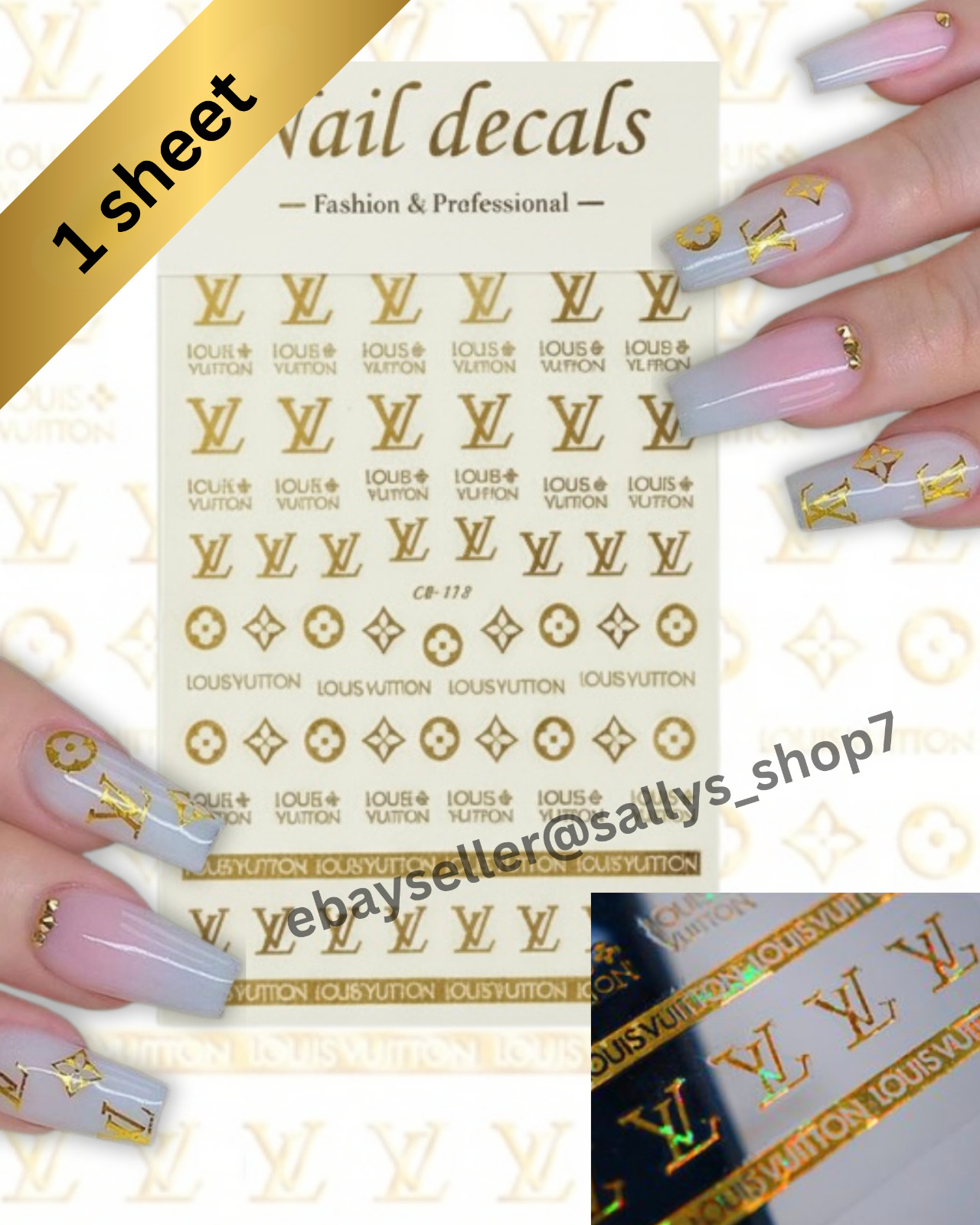 5D Embossed Nail Art Stickers: Gold Silver Luxury Craft Spring 20262scd dcsdc