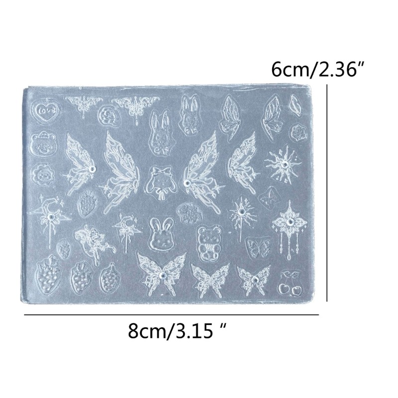Distinctive Silicone Molds 3D Gel Nail Art Sculpture Mold Nails Making Tools