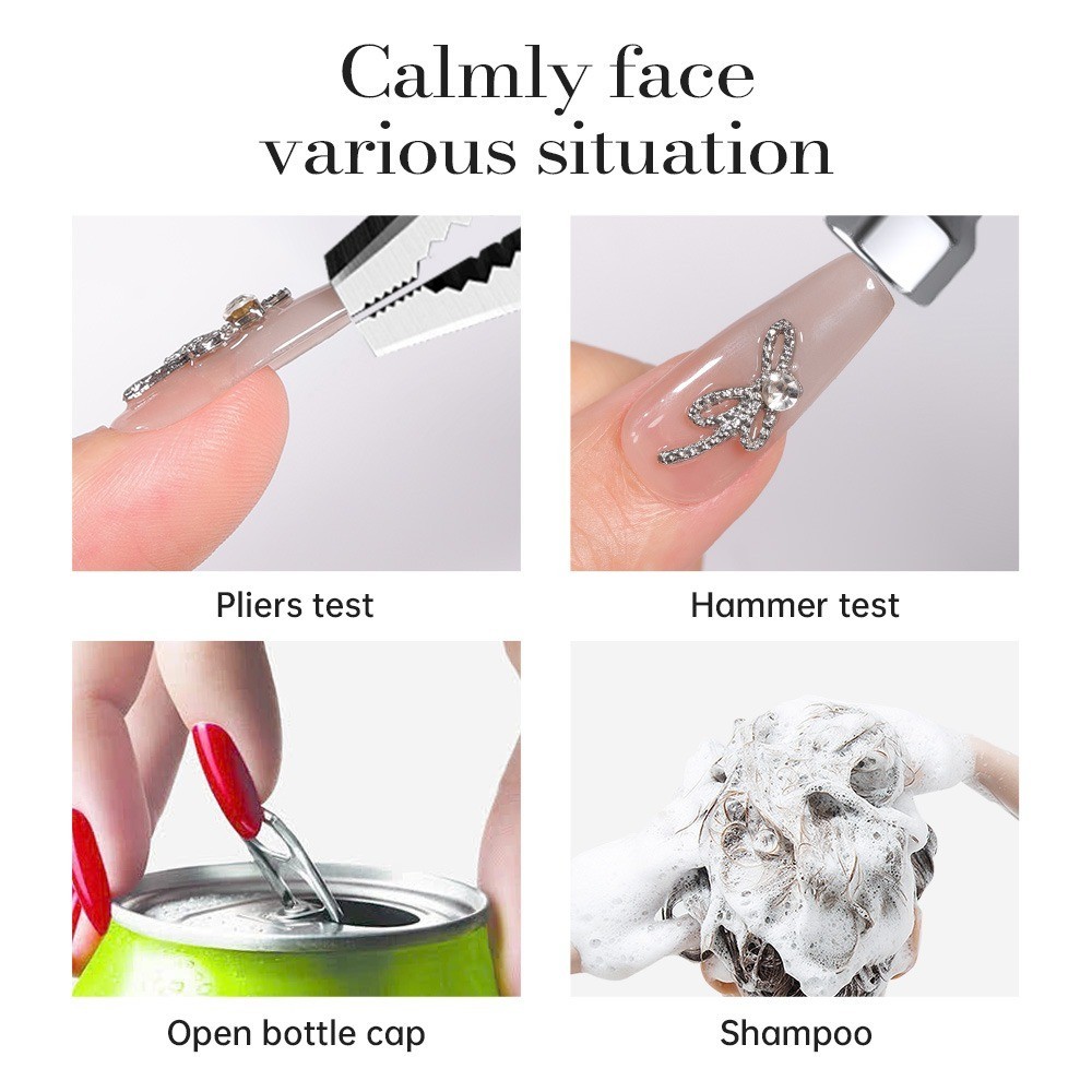 10g Press On Nail Glue + Remover Strong Hold Quick Dry False Nails Kit