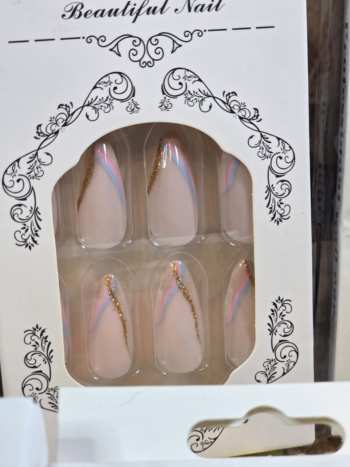 Lot of 7 False Nails Fashion Nails New In Box Various Colors