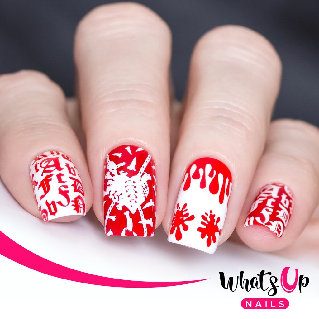 B031 Gothic Affection Plate For Stamped Nail Art Design