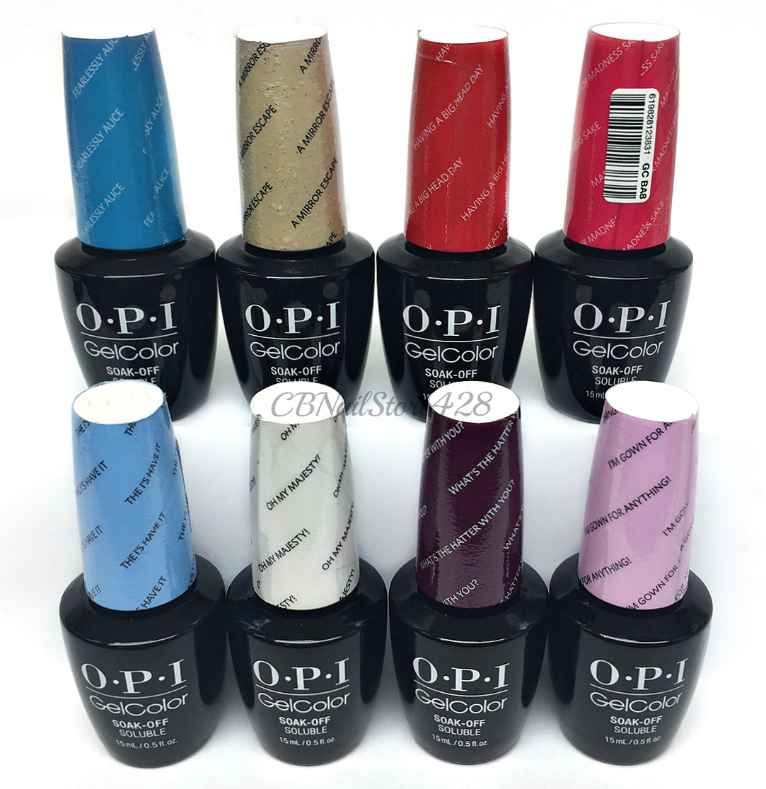 Gelcolor Soak-off- ALICE THROUGH THE LOOKING GLASS -Pick Any Color/Top/Base .5oz