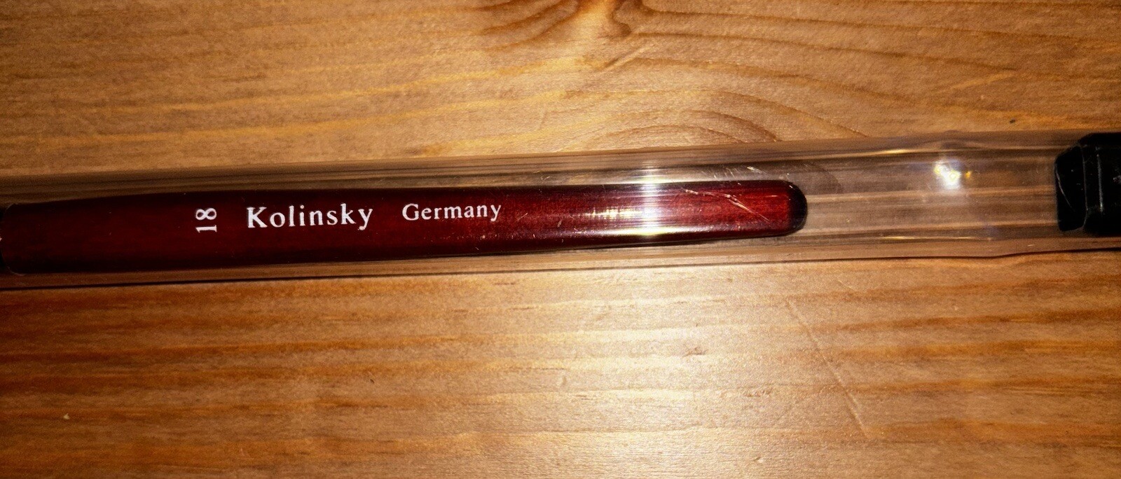 Kolinsky Acrylic Brush Nail #18 Nail Art Brush Red Wood Handle Manicure Tool