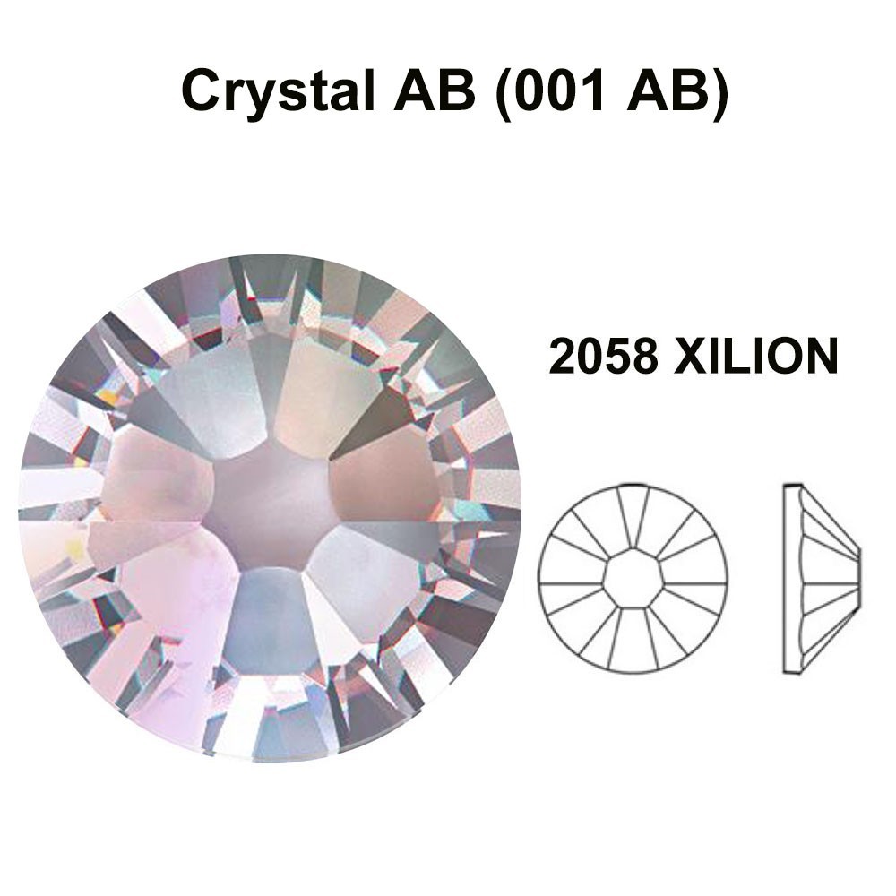 Swarovski 2058/2088 Flatbacks Rhinestones Wholesale lot Bulk CRYSTAL AB (001 AB)
