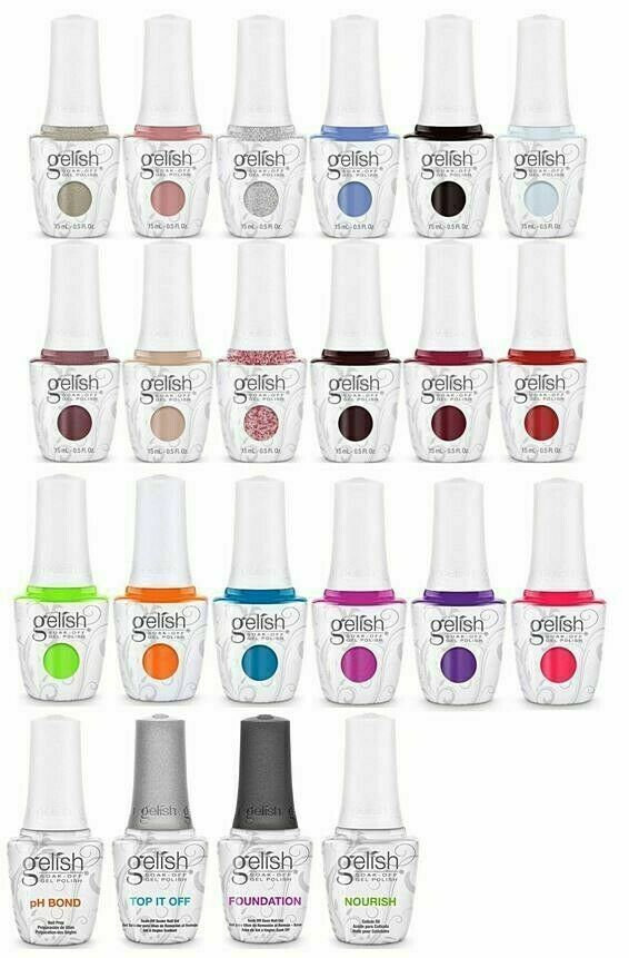 HARMONY GELISH Soak-Off – NEW BOTTLE – Choose Any Color – .5oz – Series 1