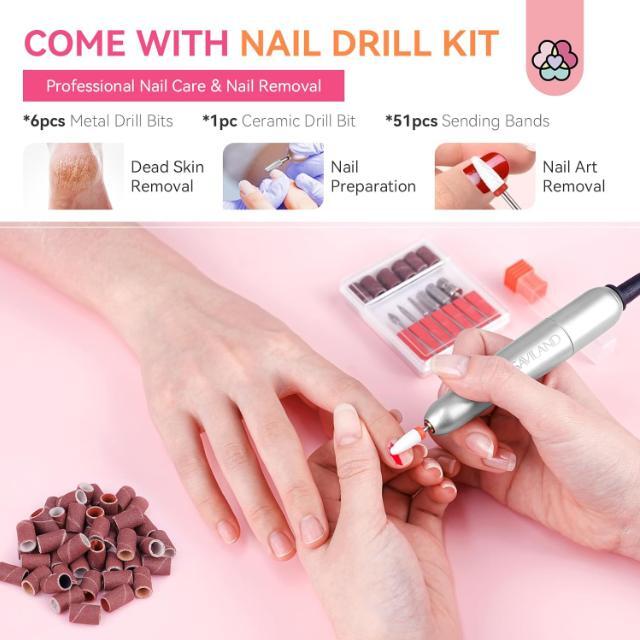 Kit De Uñas Acrilicas Completo Profesional Polvo Liquido Herramientas Acrilico