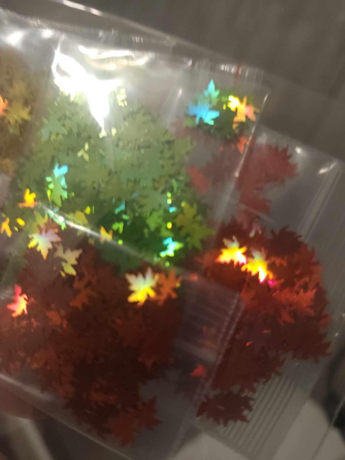 Hologrqphic Maple Leaf Glitter For Nails 1tsp Ea, 4total Set
