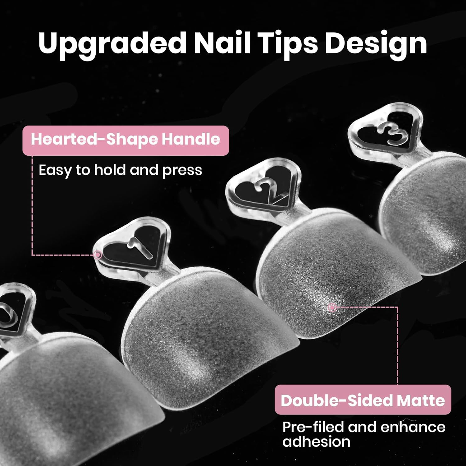 Beetles Toe Nail Tips Square – 16 Sizes 192 Pcs Full Cover Nail Tips Fake Acryli
