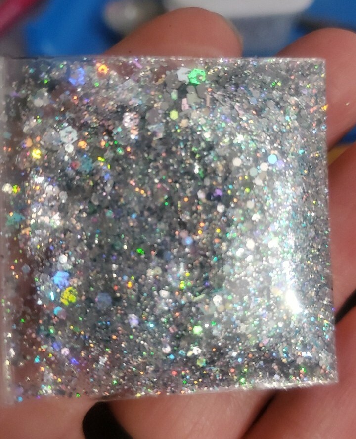 Silver Lining, Holographic Silver Glitter Mix- HOLO for nails
