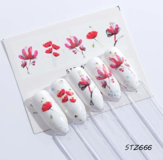 Tulip Nail Art Wate Decals DIY Nail (Group 1)