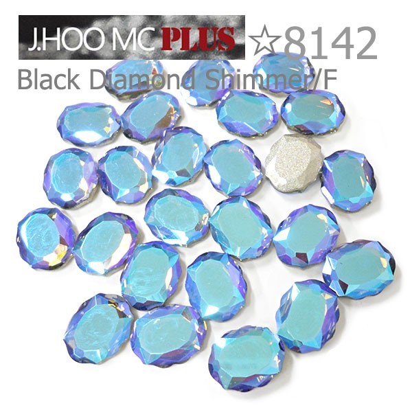 J.HOO Crystal 8142 Baroque Mirror V-Cut Fancy Rhinestones 10x8mm Nail Art (8pcs)